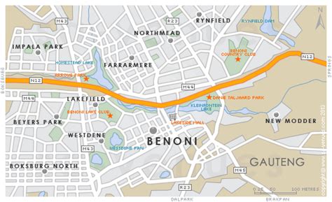 Suburbs in Benoni .